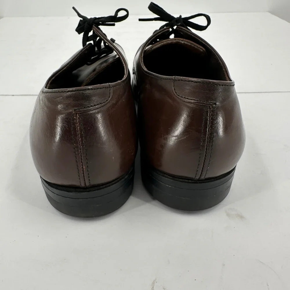 Goodyear Mens Brown Leather Oxford Dress Shoes Lace Up Formal Work Size 8.5 E‎
